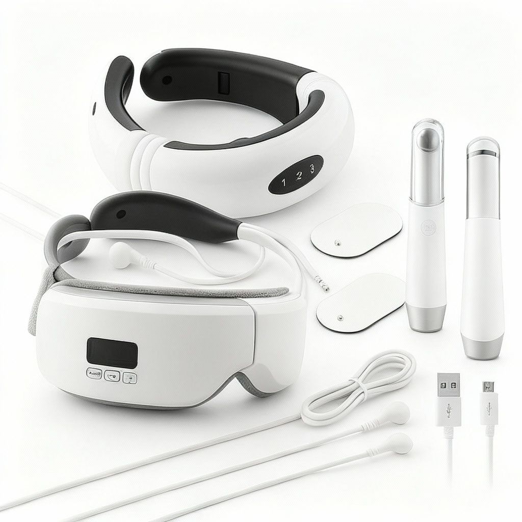 CalmiLux™ 3-in-1 Augen- & Nackenmassagegerät – Wellness Bundle